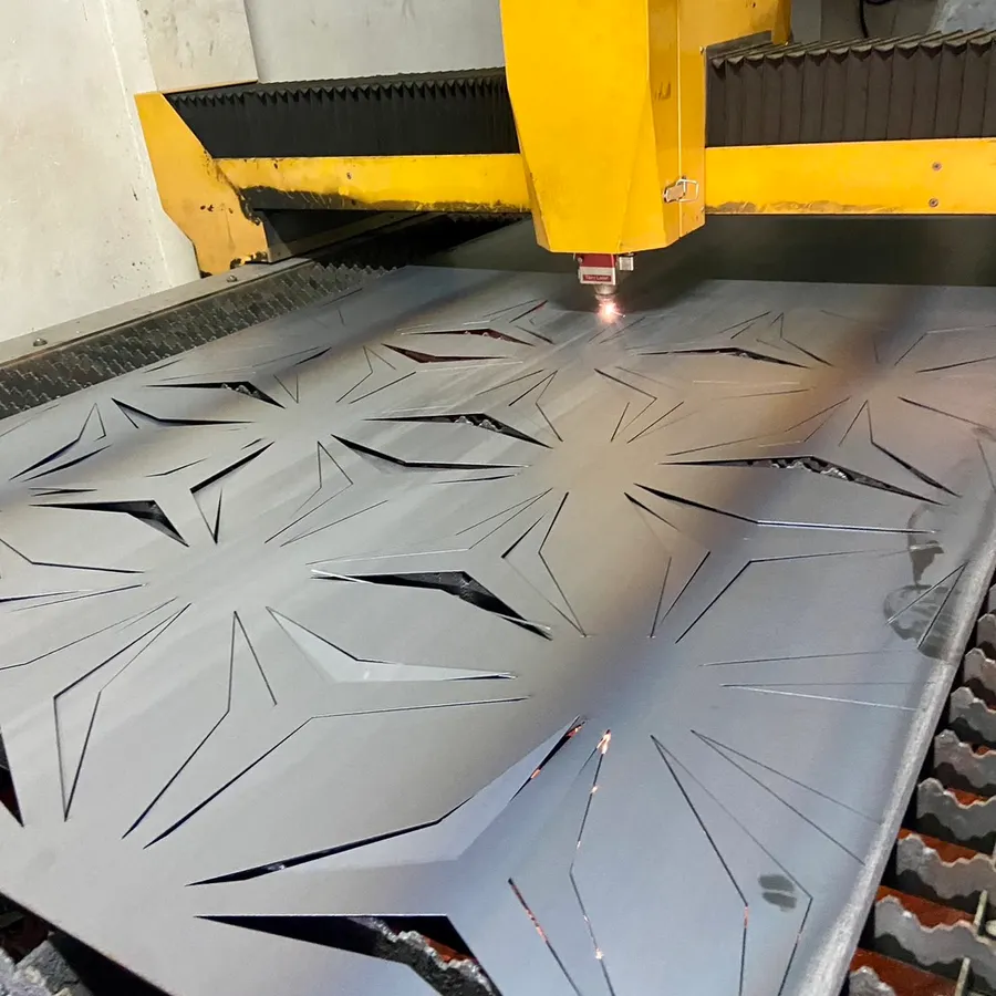Laser cutting, folding, welding and assembly of steel and stainless steel